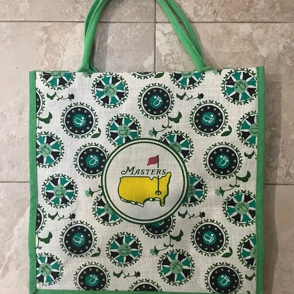 Masters Tote with Yellow and Green Design - Picture 3 of 11